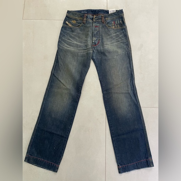 NEW AUTHENTIC DIESEL MENS CLASSIC BUMICS DENIM STRAIGHT LEG JEANS SIZE 29X32